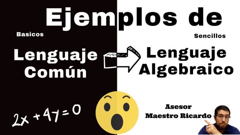 Cómo se traduce el lenguaje algebraico al lenguaje común