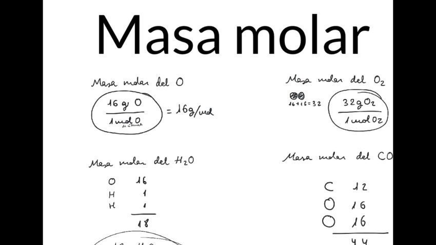 masa molar 1
