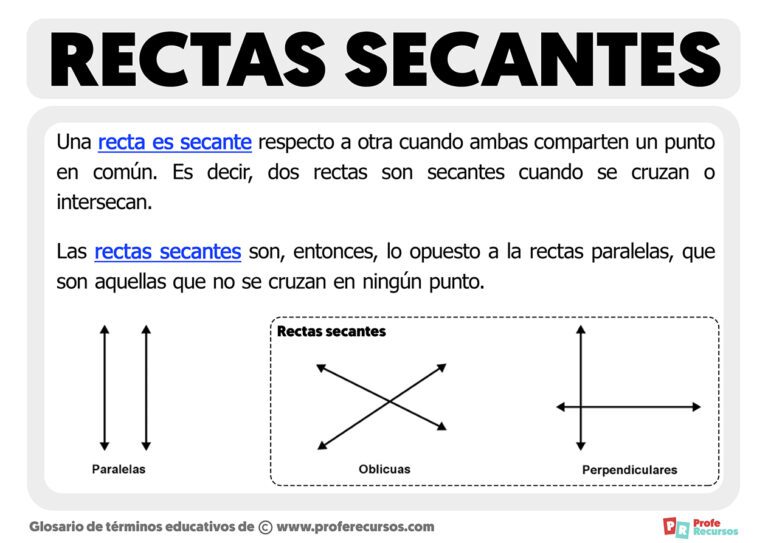 Qué es una recta secante a una circunferencia